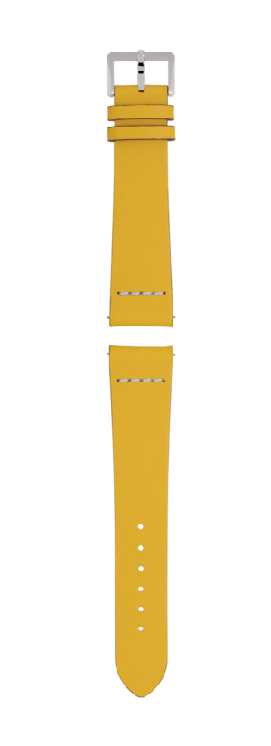 Cinturino in pelle giallo
