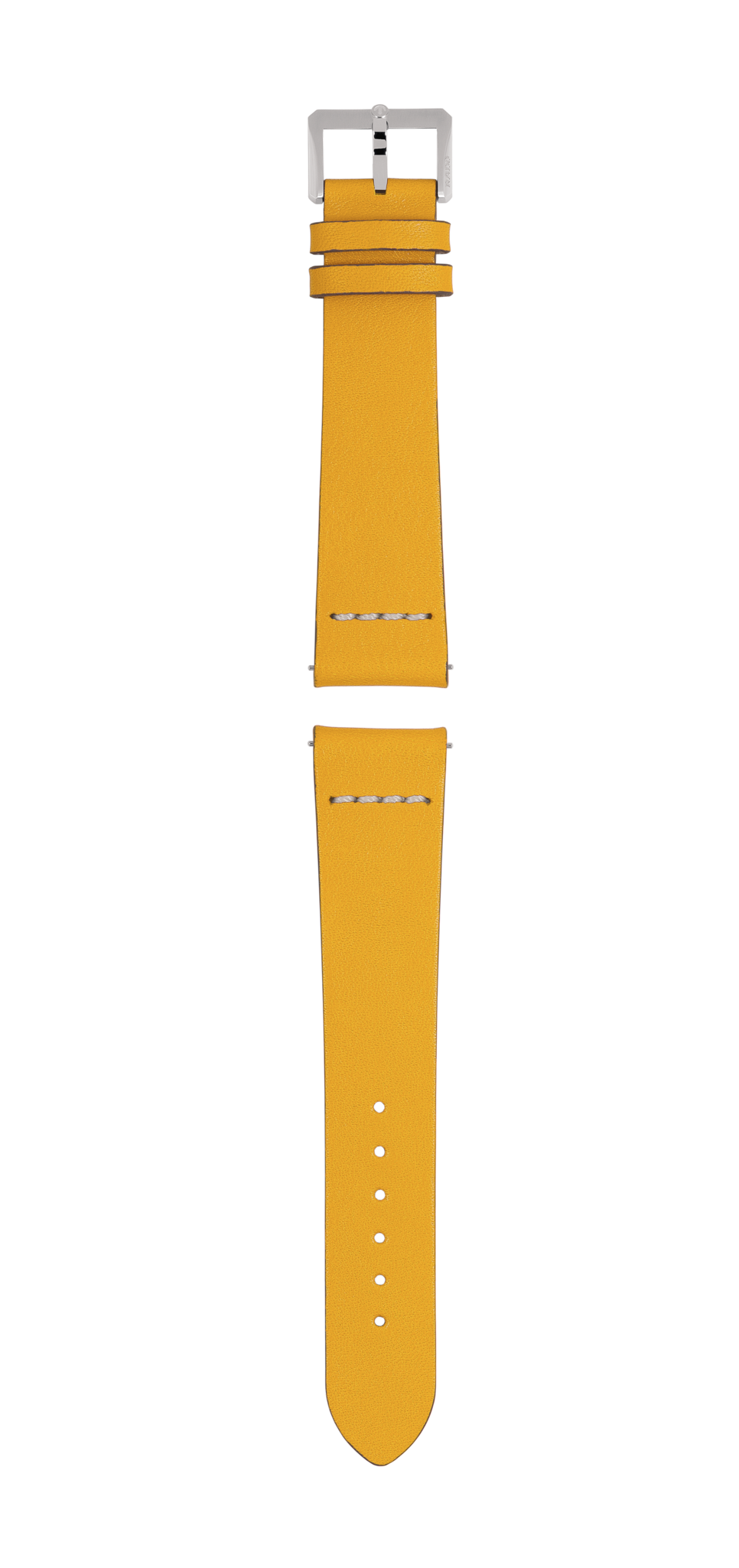 Correa de piel amarilla