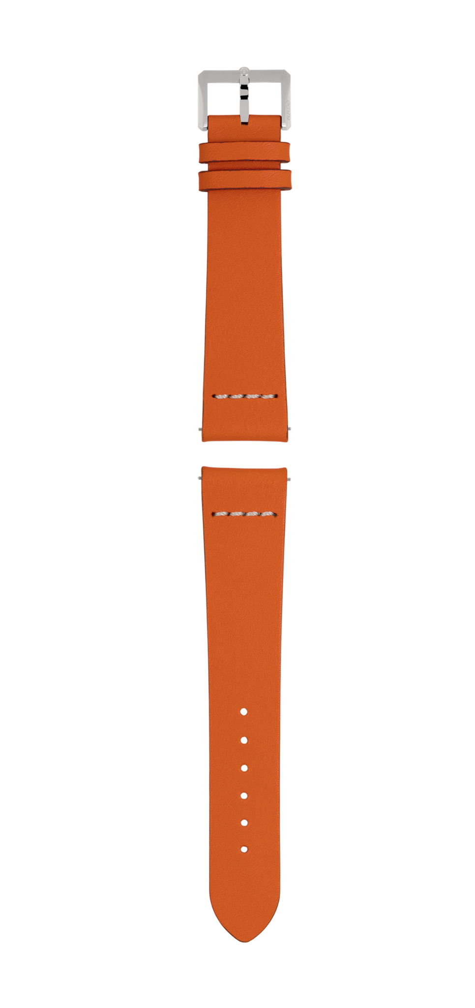 Orangefarbenes Lederband