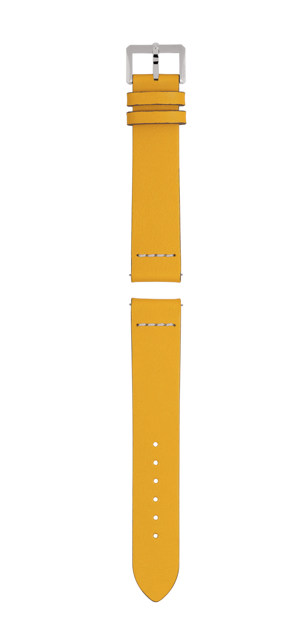 Yellow leather strap