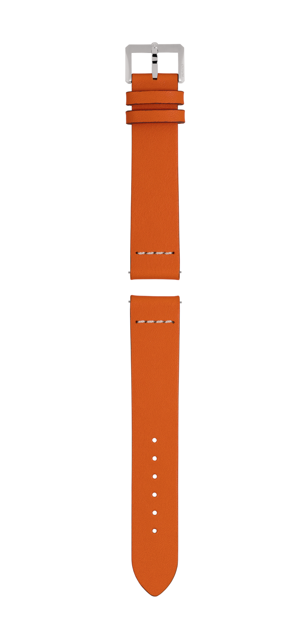 Orangefarbenes Lederband