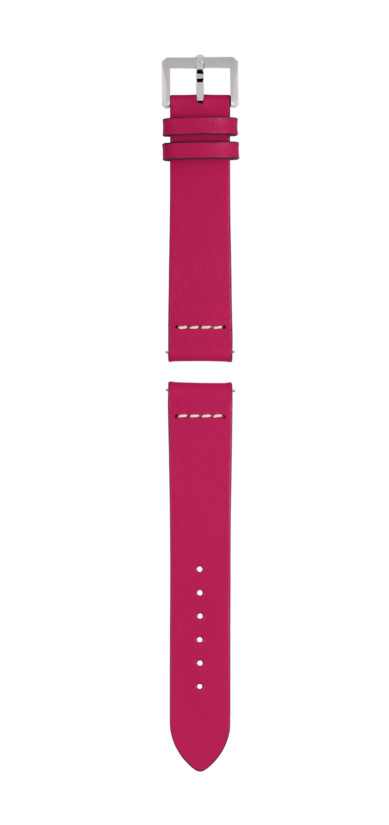 Pink leather strap