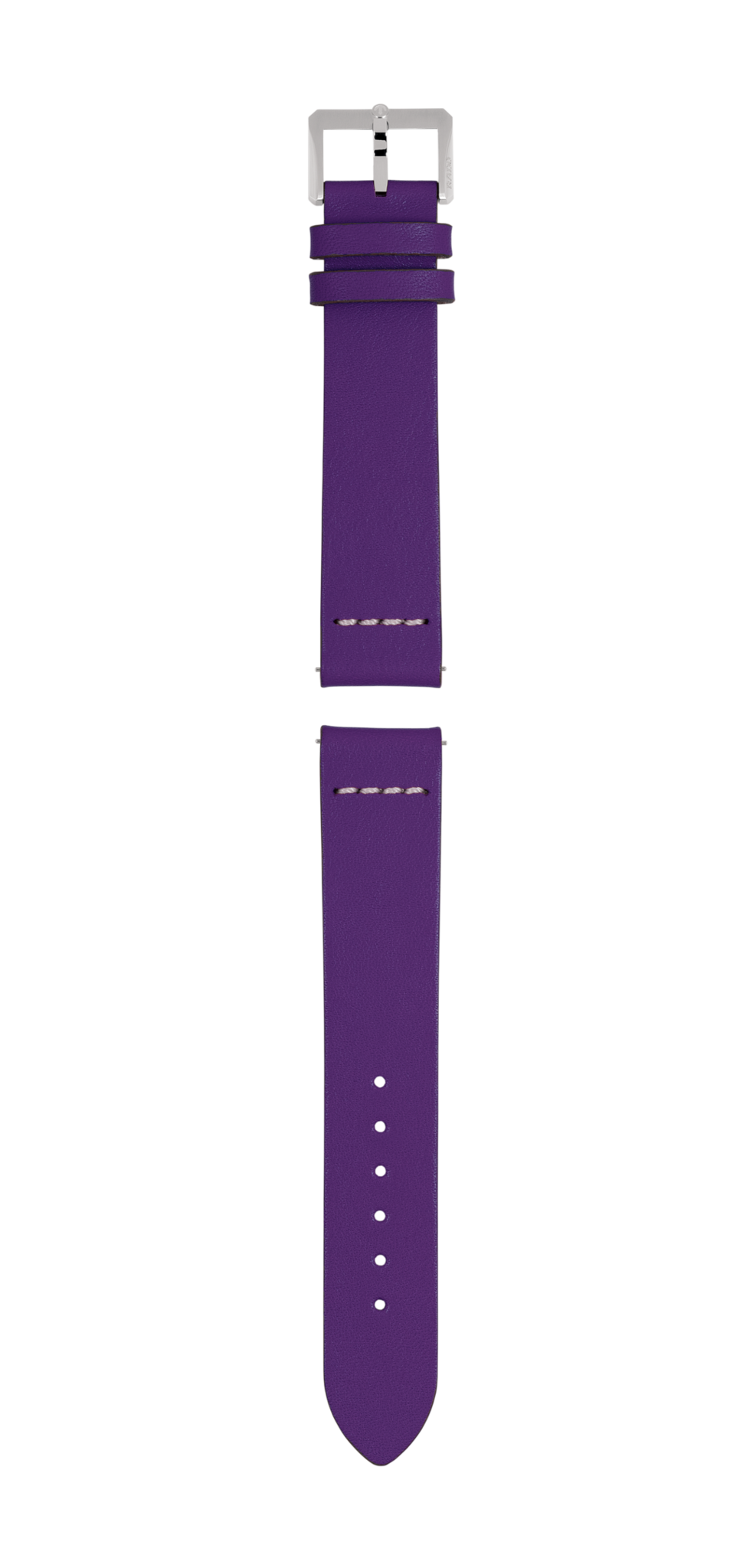 紫色皮革錶帶
