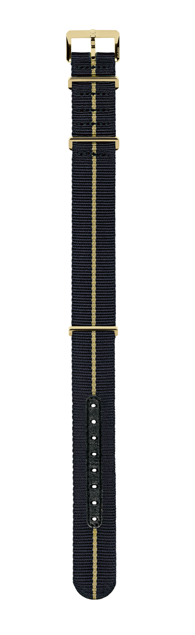 Blue textile strap