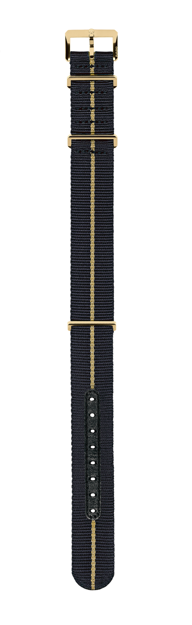 Blue textile strap