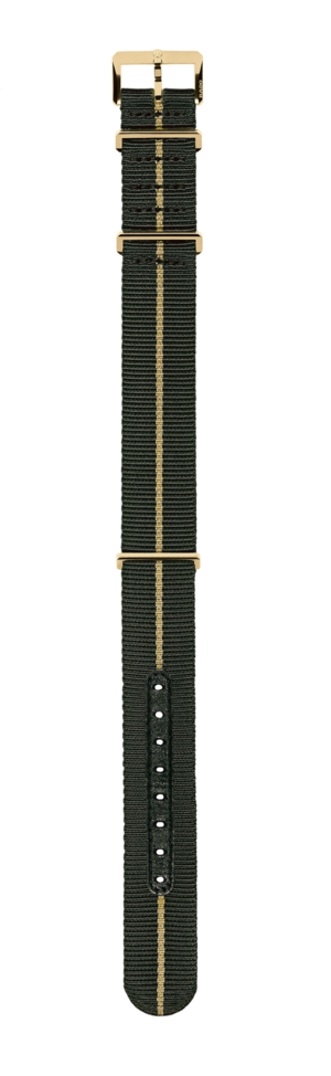 Correa textil verde