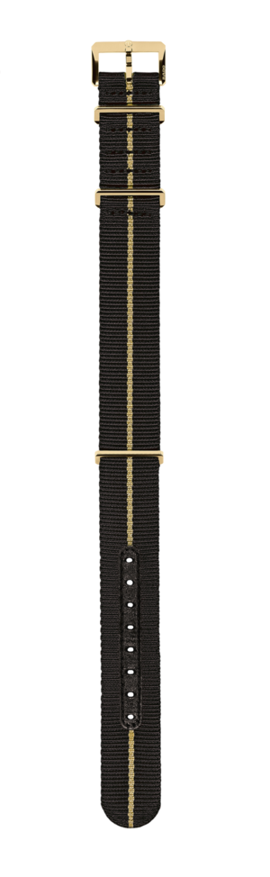 Correa textil negra