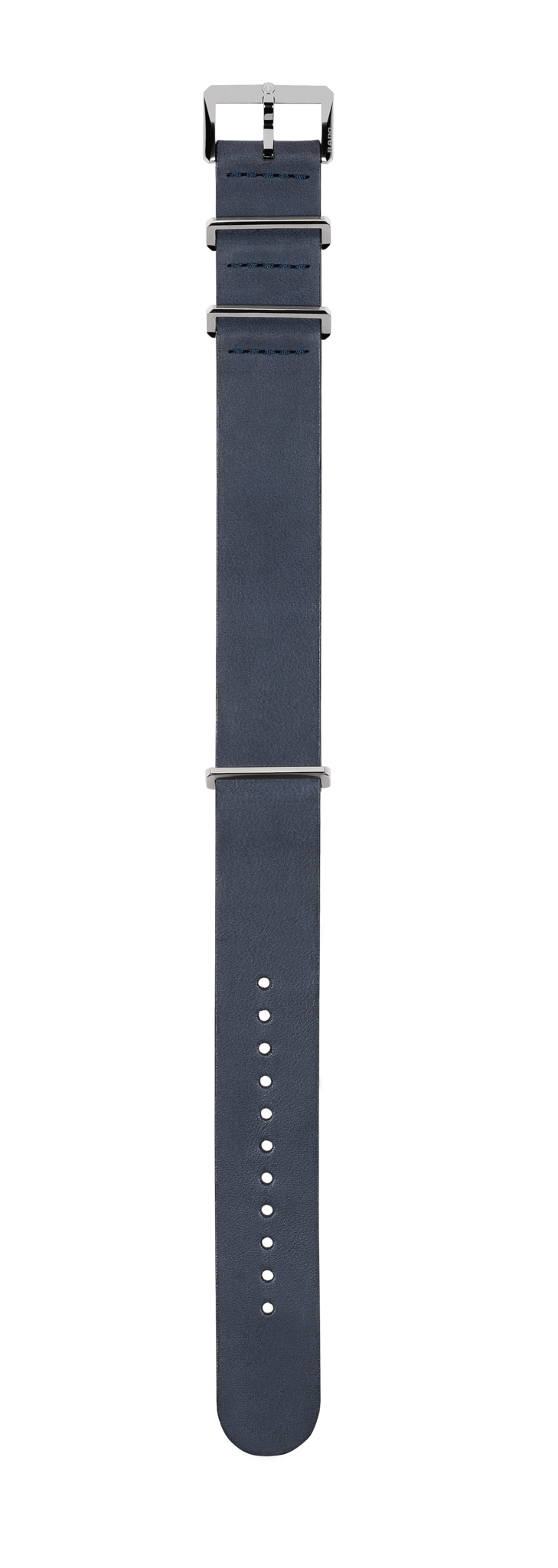 Blue leather strap