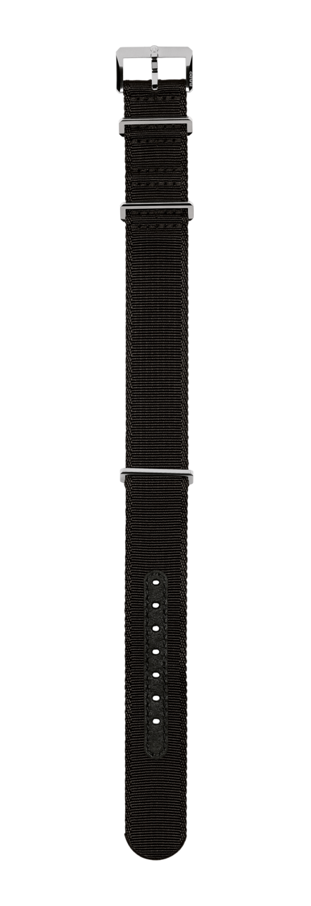 black NATO textile strap