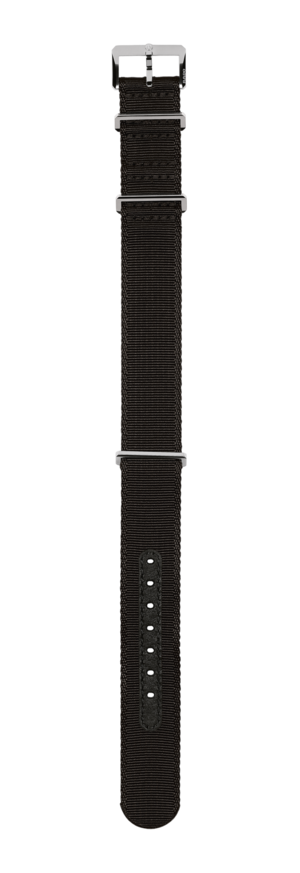Black textile strap