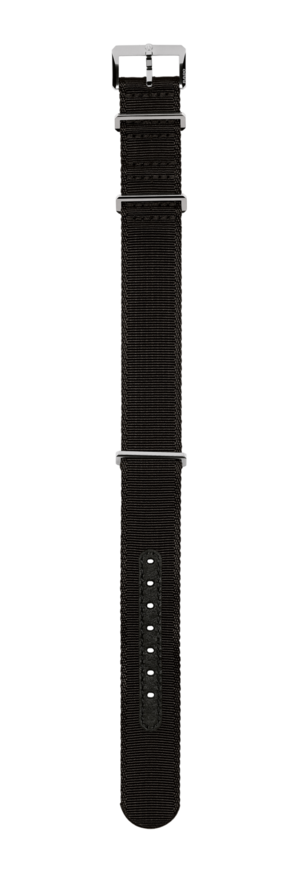 Black textile strap