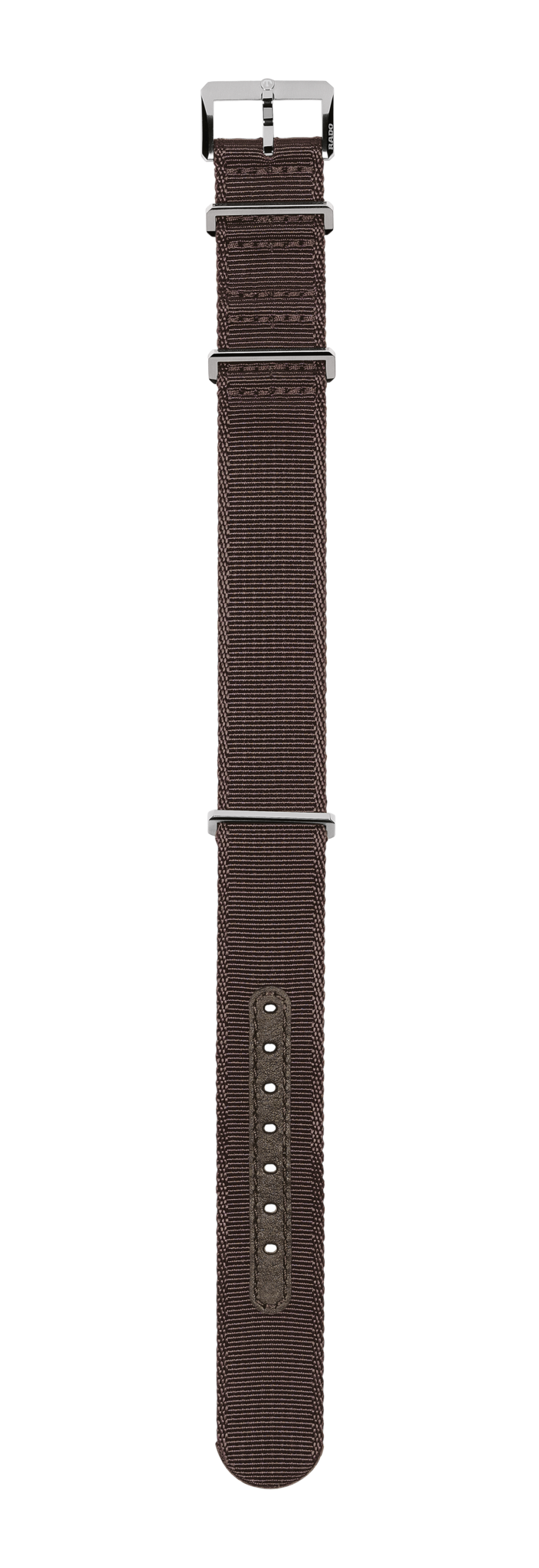 Brown textile strap