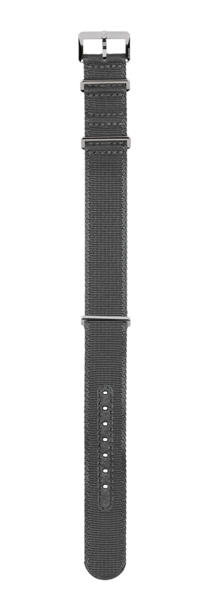 Grey textile strap