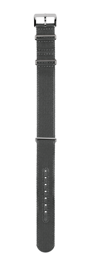 Grey textile strap