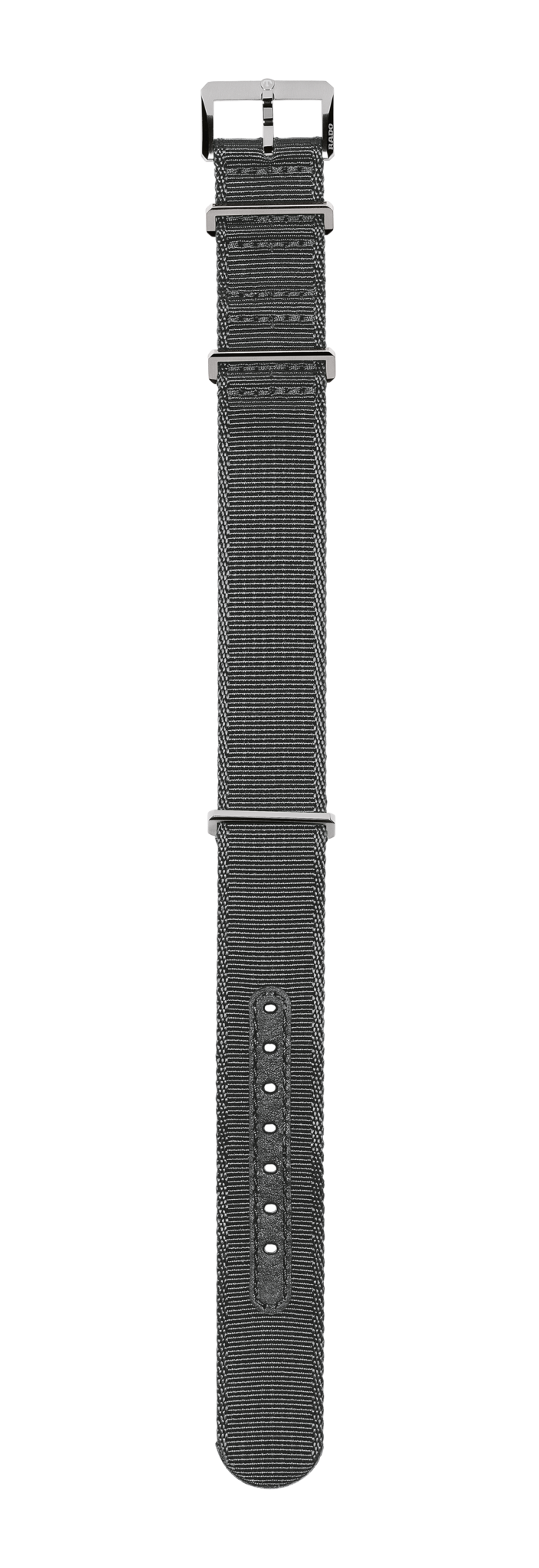 Grey textile strap