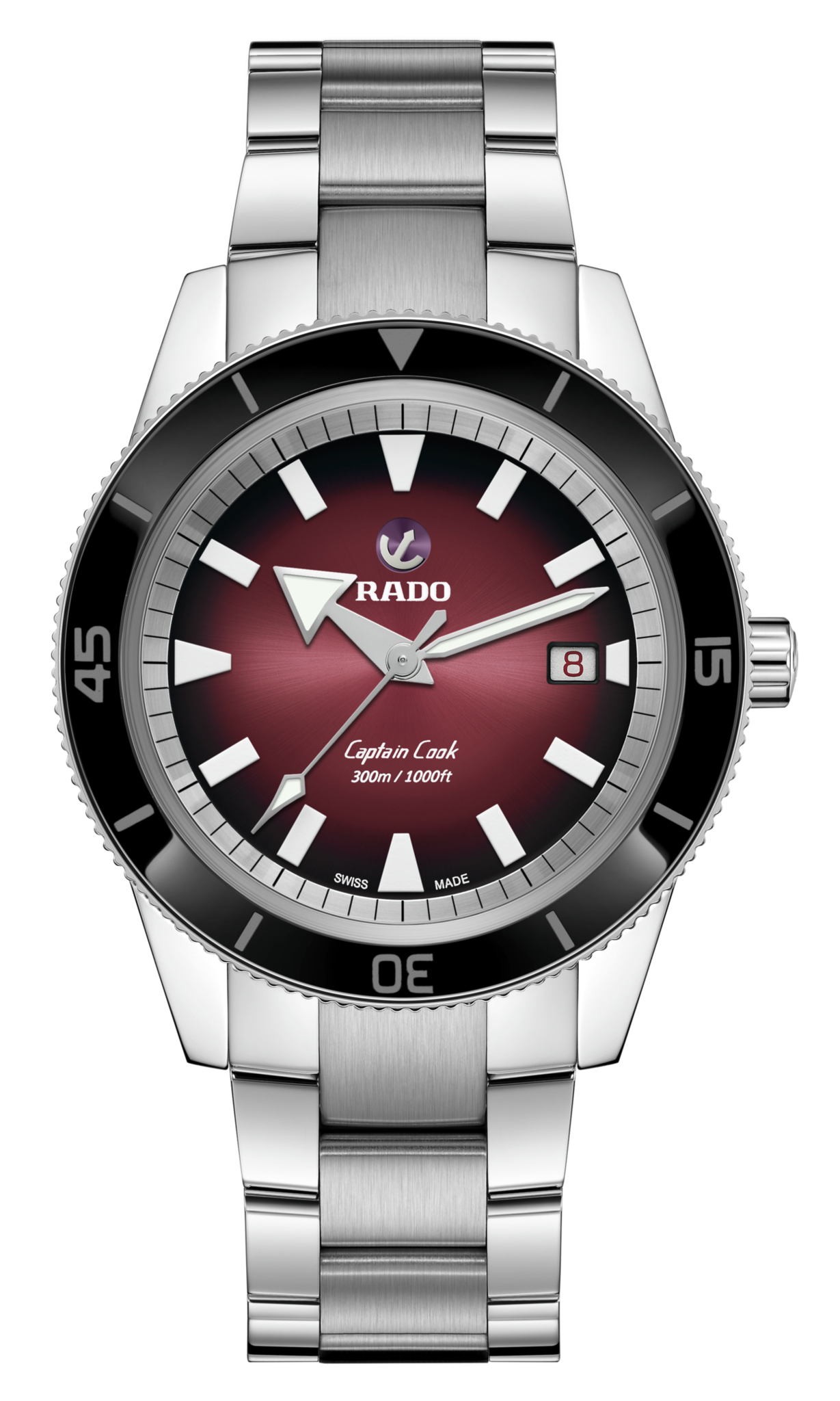 Captain Cook Automatic Men Stainless Steel Watch R32105353 Rado Canada