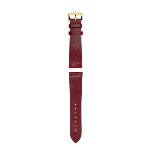 bracelet en cuir rouge