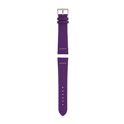 bracelet en cuir violet