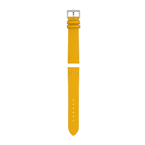 bracelet en cuir jaune
