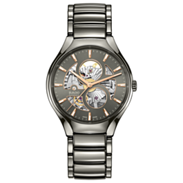 True Round Automatic Open Heart Plasma High-Tech Ceramic Watch