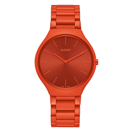 Rado True Round Thinline Les Couleurstm Le Corbusier Powerful Orange 4320s