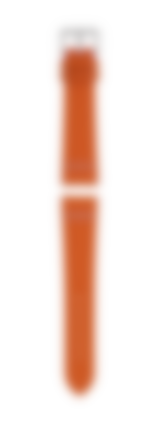 Orange leather strap