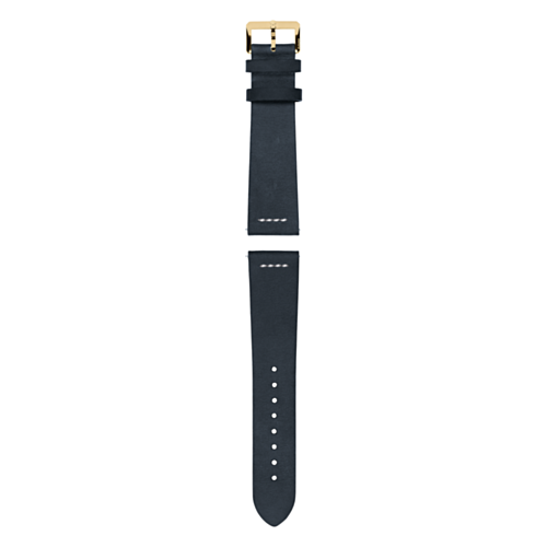 Blue leather strap