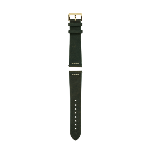 Green leather strap