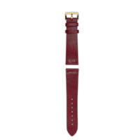 Red leather strap