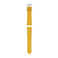 Yellow leather strap