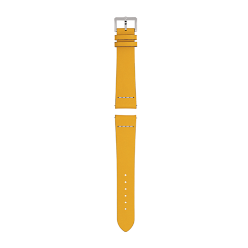 Yellow leather strap