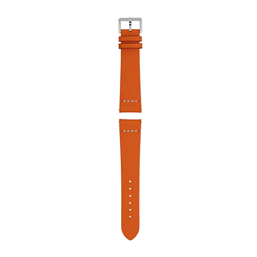Orange leather strap