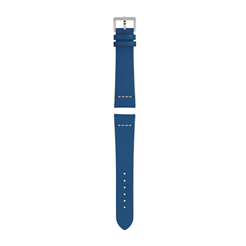 Blue leather strap