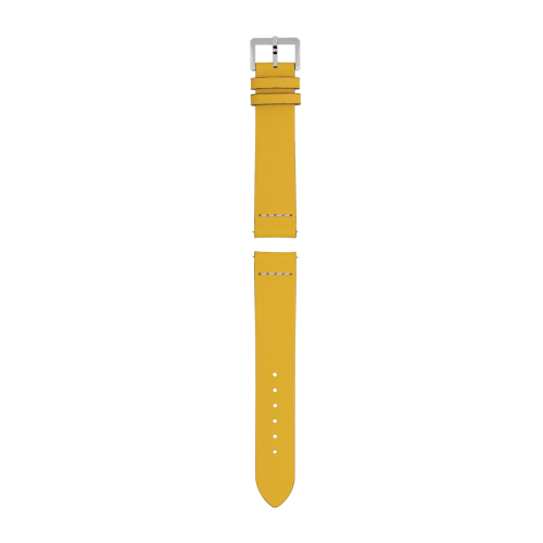 Yellow leather strap