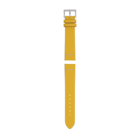 Yellow leather strap