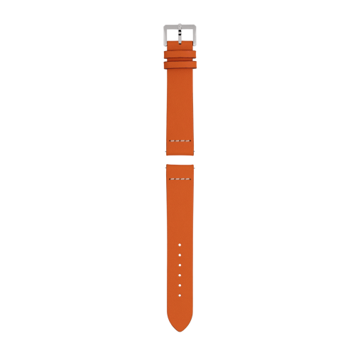 Orange leather strap
