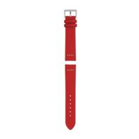 Red leather strap