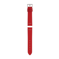 Red leather strap