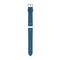 Blue leather strap