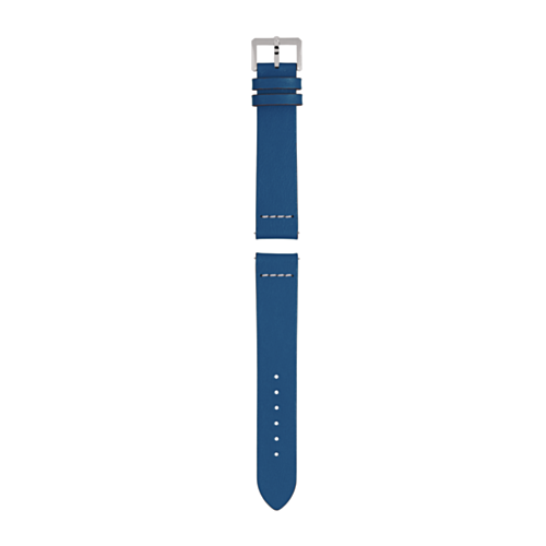 Blue leather strap
