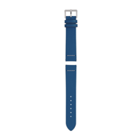 Blue leather strap