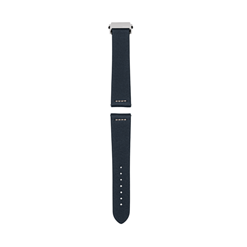 Blue leather strap