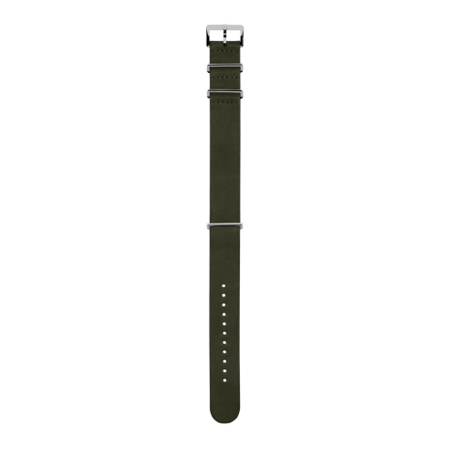 Green leather strap