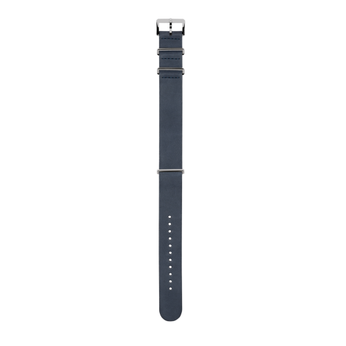 Blue leather strap