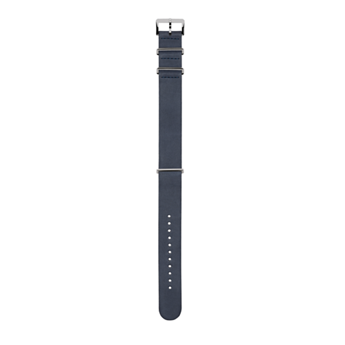 Blue leather strap