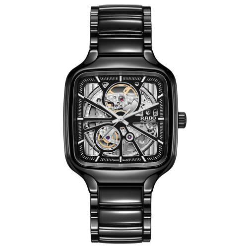 True Square Automatic Open Heart Unisex High Tech Ceramic Watch