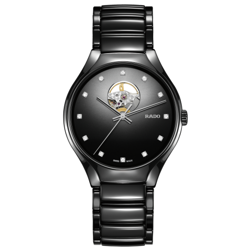 True Round Diamonds Unisex High Tech Ceramic Watch R27238722 Rado Belgium