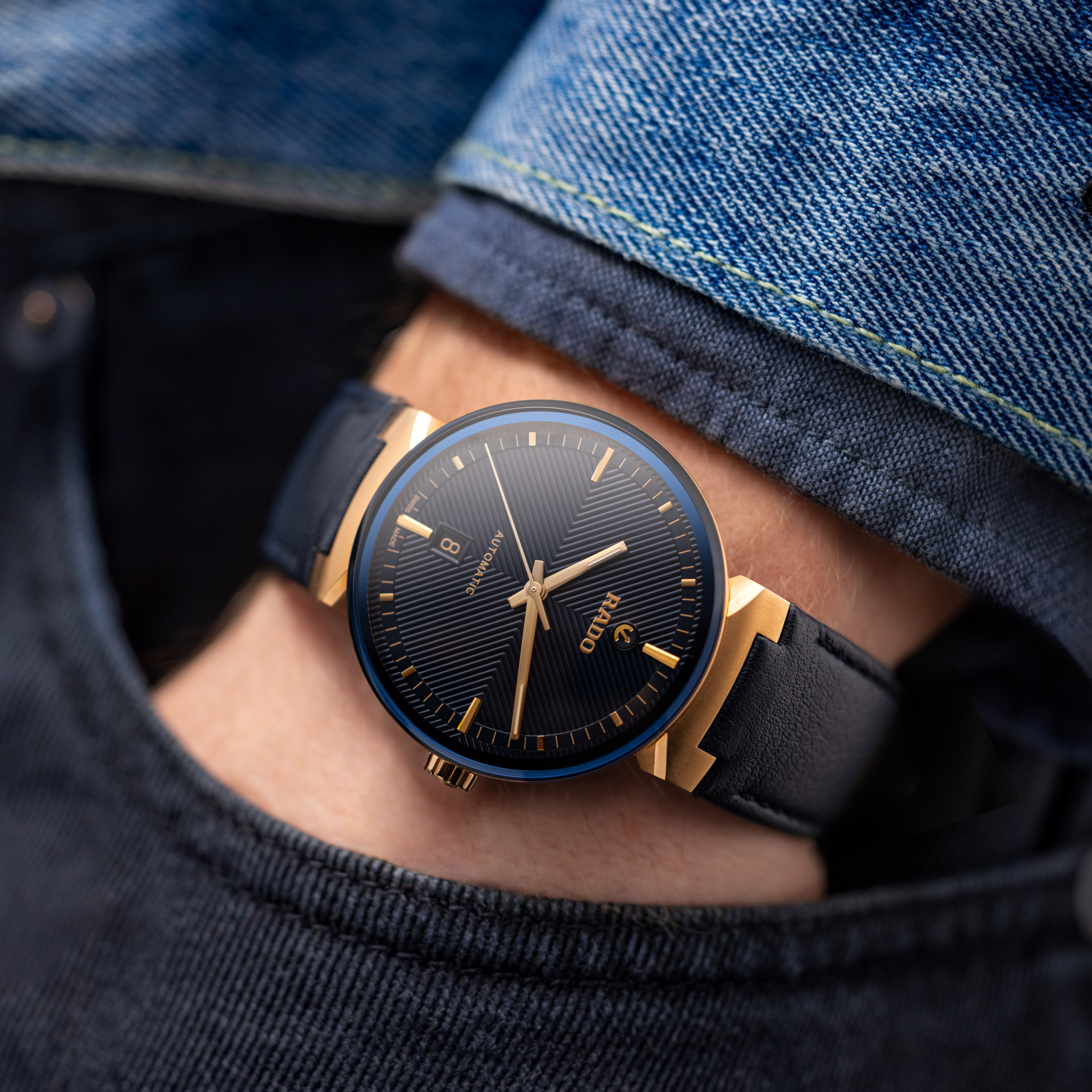 RADO フローレンス サファイアクリスタル Florence Automatic メンズ ステンレススチール/PVDコーテイング
