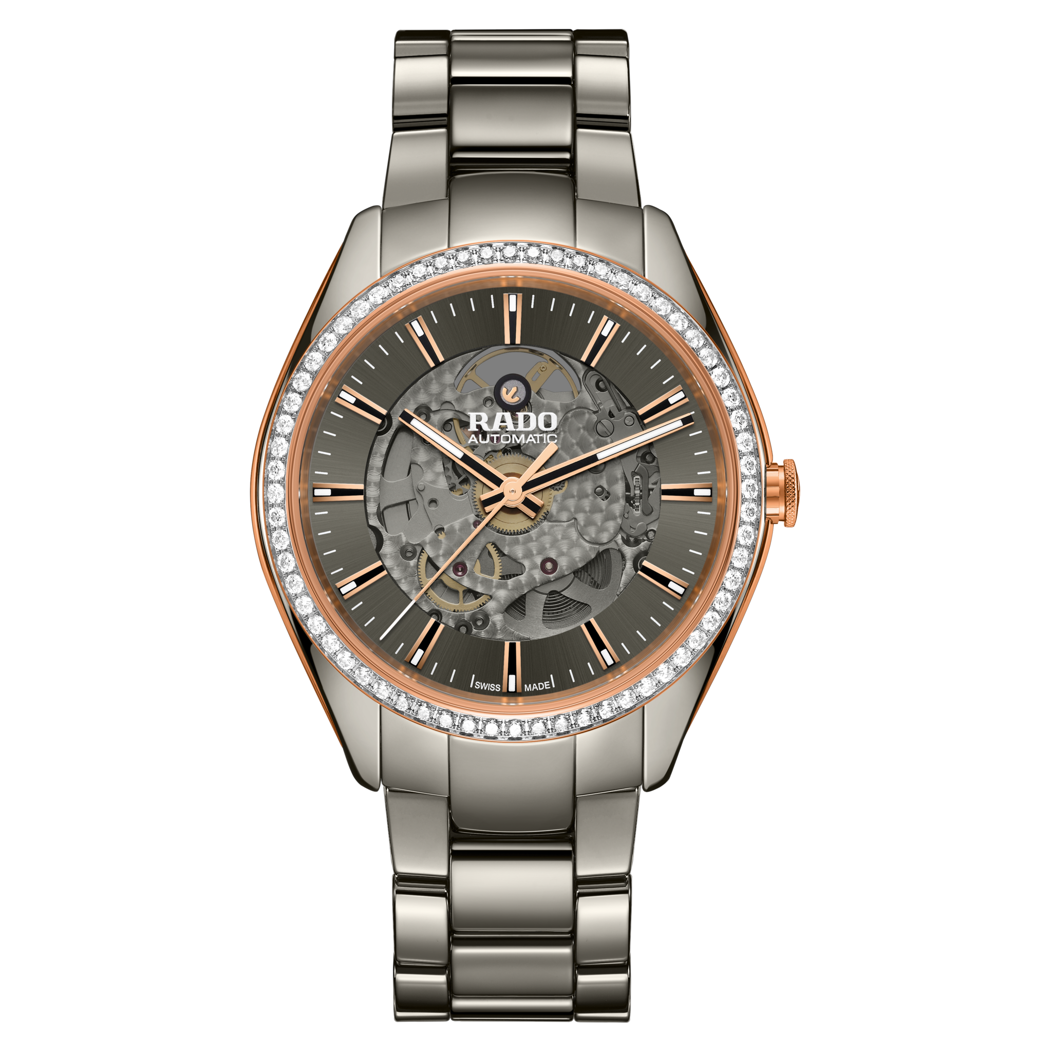 HyperChrome Automatic Diamonds Plasma High-Tech Ceramic Watch