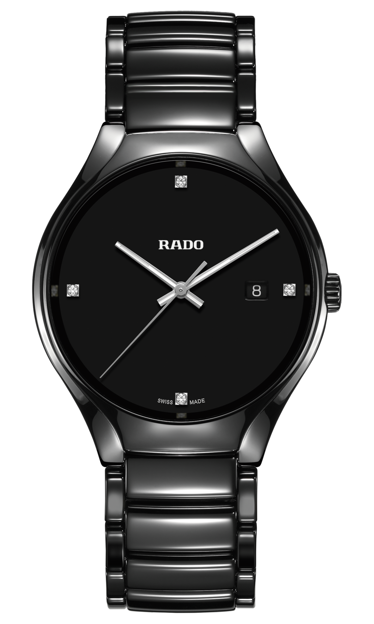 Rado true 2025 black ceramic watch